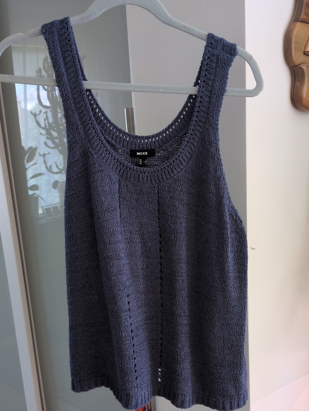 Mexx Sleeveless Knit Tank Top in Blue